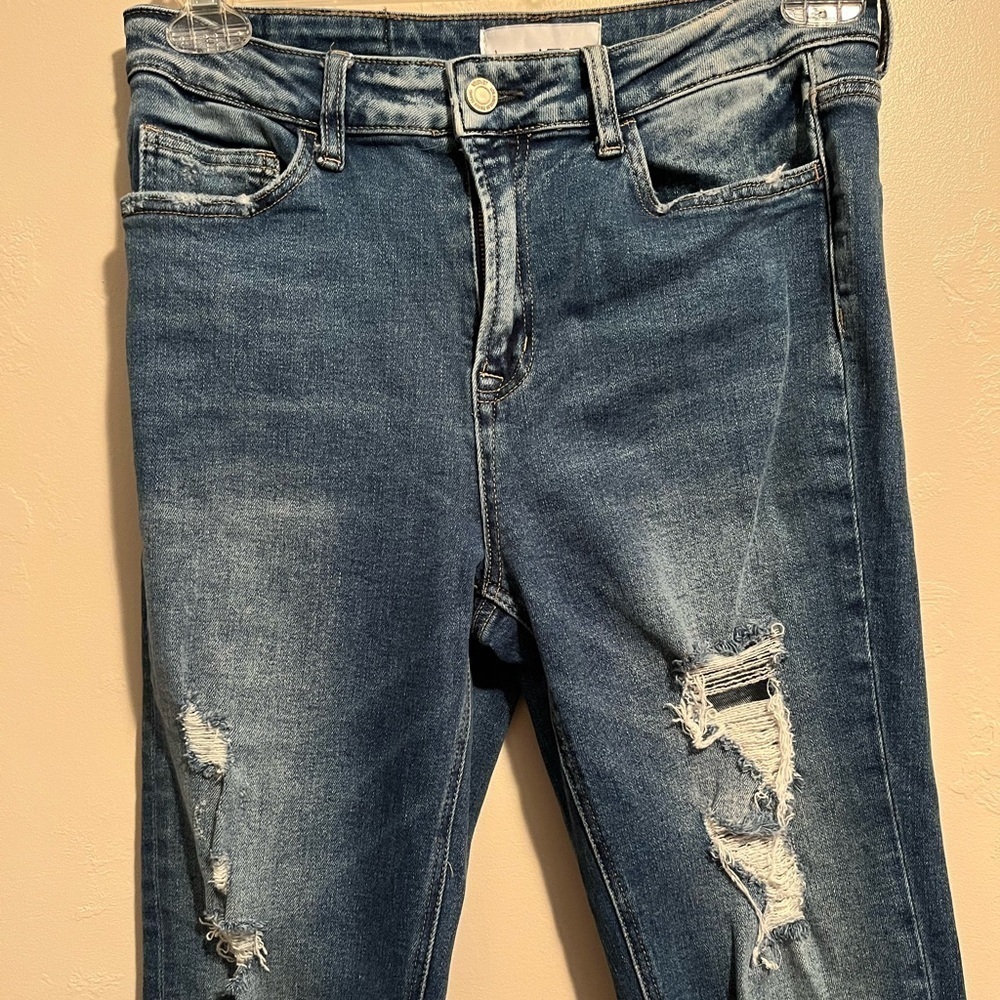 Vervet By Flying Monkey Distressed Straight Jeans View 4